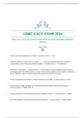 USMC CACO EXAM 2024 WITH GUARANTEED ACCURATE ANSWERS|UPDATED|VERIFIED