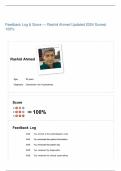 Feedback Log & Score — Rashid Ahmed Updated 2024 Scored 100%