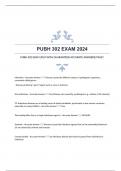 PUBH 302 EXAM 2024 WITH GUARANTEED ACCURATE ANSWERS|PASS!!