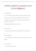 LINA01 Midterm Questions and  Correct Answers 