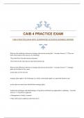 CAIB 4 PRACTICE EXAM WITH GUARANTEED ACCURATE ANSWERS|VERIFIED