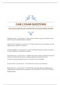 CAIB 2 EXAM QUESTIONS WITH GUARANTEED ACCURATE ANSWERS|VERIFIED