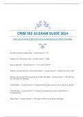 CRIM 303 JD EXAM GUIDE 2024 WITH GUARANTEED ACCURATE ANSWERS 