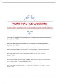 VIVINT PRACTICE QUESTIONS WITH GUARANTEED ACCURATE ANSWERS|VERIFIED