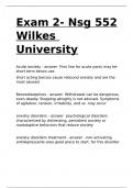 Exam 2- Nsg 552 Wilkes University