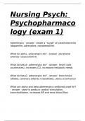 Nursing Psych: Psychopharmacology (exam 1)