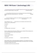 ISDS 1100 Exam 1 (technology) LSU Study Questions And Answers Graded A+