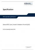 BTEC Level 2 Award in Paediatric First Aid (QCF)