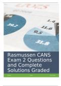 Rasmussen CANS Exam 2 Questions and Complete Solutions Graded A+