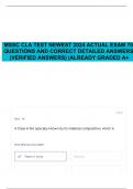 MSSC CLA TEST NEWEST 2024 ACTUAL EXAM 70 QUESTIONS AND CORRECT DETAILED ANSWERS (VERIFIED ANSWERS) |ALREADY GRADED A+