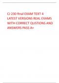 CJ 230 final EXAM TEXT 4  LATEST VERSIONS REAL EXAMS  WITH CORRECT QUSTIONS AND ANSWERS PASS A+  crime in which a stolen vehicle assumes the identity of a legally owned, or non-stolen vehicle of similar  make or modelCorrect answerDisrupter - correct answ