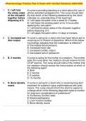 Pharmacology Practice Part A Exam with Verified Solutions 2024/2025