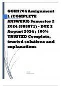 GGH3704 Assignment 1 (COMPLETE ANSWERS) Semester 2 2024 (588871) - DUE 2 August 2024 ; 100% TRUSTED Complete, trusted solutions and explanations.