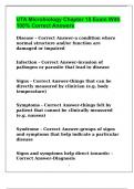 UTA Microbiology Chapter 15 Exam With 100% Correct Answers 2024