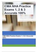 CMA NHA Practice Exams 1, 2 & 3 Accurate Questions & Solutions!