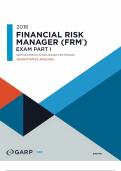  FINANCIAL RISK  MANAGER (FRM*)