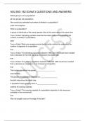 ASU BIO 182 EXAM 3 QUESTIONS AND ANSWERS