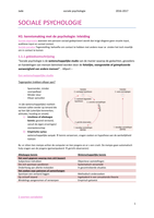 Samenvatting sociale psychologie 2016-2017