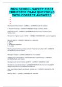 Package deal for 2024 NYPD 1ST TRIMESTER POLICE SCIENCE AND LAW EXAM WITH CORRECT ANSWERS