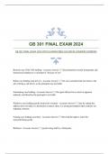 GB 301 FINAL EXAM 2024 WITH GUARANTEED ACCURATE ANSWERS|VERIFIED