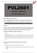 PVL2601 Assignment 2 (Detailed Answers) Semester 2 - Due September 2024