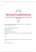 NMTCB MOCK EXAMINATIONS 2024 WITH GUARANTEED CORRECT ANSWERS|MULTIPLE CHOICES|VERIFIED