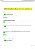 CAISS Study Guide Exam  Questions and Answers Updated (Verified Answers)