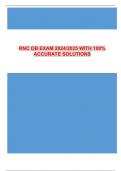 RNC OB EXAM 2024/2025 WITH 100% ACCURATE SOLUTIONS