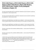 PSYC1102 Week 1, PSYC1102 Week 2, PSYC1102 Week 4, PSYC1102 Week 5, PSYC1102 Week 6, PSYC1102 Exam, Chapter 16-Psychological Treatment, Chapter 10-