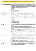 NU 650 through Midterm Exam with Verified Answers!!