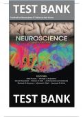 Test Bank for Neuroscience 6th Edition by Dale Purves , ISBN: 9781605353807|COMPLETE TEST BANK| Guide A+