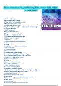 Test Bank for Lewis Medical Surgical Nursing 12th Edition by Mariann M. Harding, Jeffrey Kwong, Debra Hagler All Chapters Covered (Chapters 1 to 69) Correct Answers with Rationale | Graded A+ 