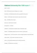 Oakland University Bio 1200 exam 1  Question with 100 % correct answers | Verified