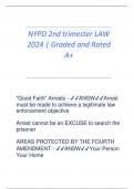 NYPD 2nd trimester LAW  2024 | Graded and Rated  A+