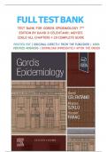 Test Bank For Gordis Epidemiology, 7th Edition By David D Celentano; Moyses Szklo, All Chapters 1-20 LATEST