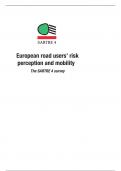 European road users’ risk  perception and mobility