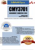 CMY3701 Assignment 1 (COMPLETE QUESTIONS & ANSWERS) Semester 2 2024 (575656) - DUE 12 August 2024