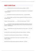 INSY 3330 Final Exam Questions & Answers Already Graded A+