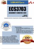 ECS3703 Assignment 2 (COMPLETE QUESTIONS & ANSWERS) Semester 2 2024