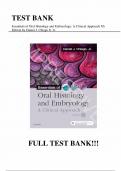 Test Bank - for Essentials of Oral Histology and Embryology A Clinical Approach 5th Edition by Daniel J. Chiego Jr. Jr, All Chapters | Complete Guide A+