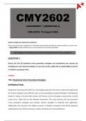 CMY2602 Assignment 1 (Detailed Answers) Semester 2 - Due 19 August 2024