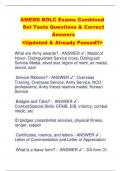 AMEDD BOLC Exams Combined  Set Tests Questions & Correct Answers <Updated & Already Passed!!>