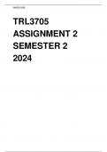 TRL3705 ASSIGNMENT 2 SEMESTER 2 2024