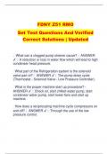 FDNY Z51 RMO Set Test Questions And Verified Correct Solutions | Updated