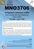 MNO3706 Assignment 3 (COMPLETE ANSWERS) Semester 2 2024 