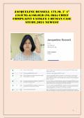 JACQUELINE RUSSELL 17Y/O, 5’ 4”  (164CM) &168.0LB (76.4KG) CHIEF  COMPLAINT FATIGUE I HUMAN CASE  STUDY,2024 NEWEST