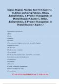 Dental Hygiene Practice Test #1 (Chapters 1- 5), Ethics and jurisprudence, Ethics, Jurisprudence, & Practice Management in Dental Hygiene Chapter 1, Ethics, Jurisprudence, & Practice Management in Dental Hygiene Chapter 3