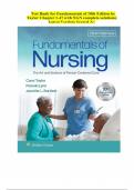 Test Bank for Fundamentals of Nursing 10th Edition by Taylor Chapter 1-47 with NGN complete solutions