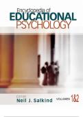 Enc clopedia of  EDUCATIONAL  PSYCHOLOGY