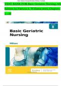 TEST BANK For Basic Geriatric Nursing 8th Edition by Patricia A. Williams, Verified Chapters 1 - 20, Complete Newest Version